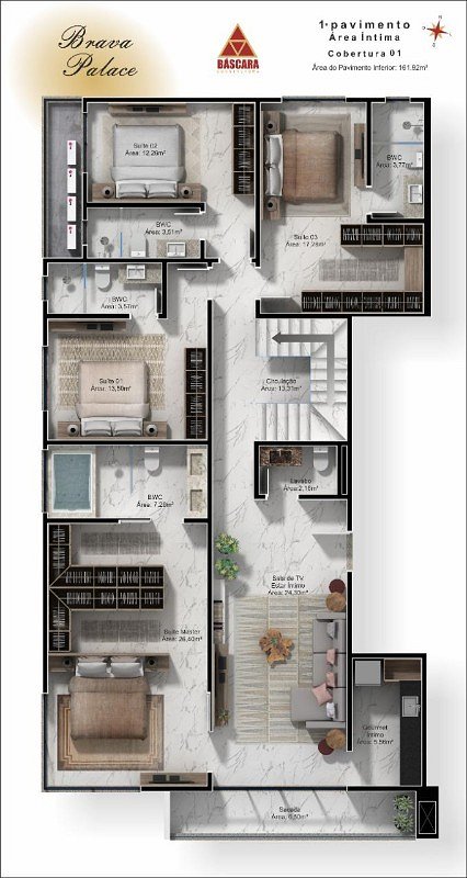 Planta 4 de Brava Palace