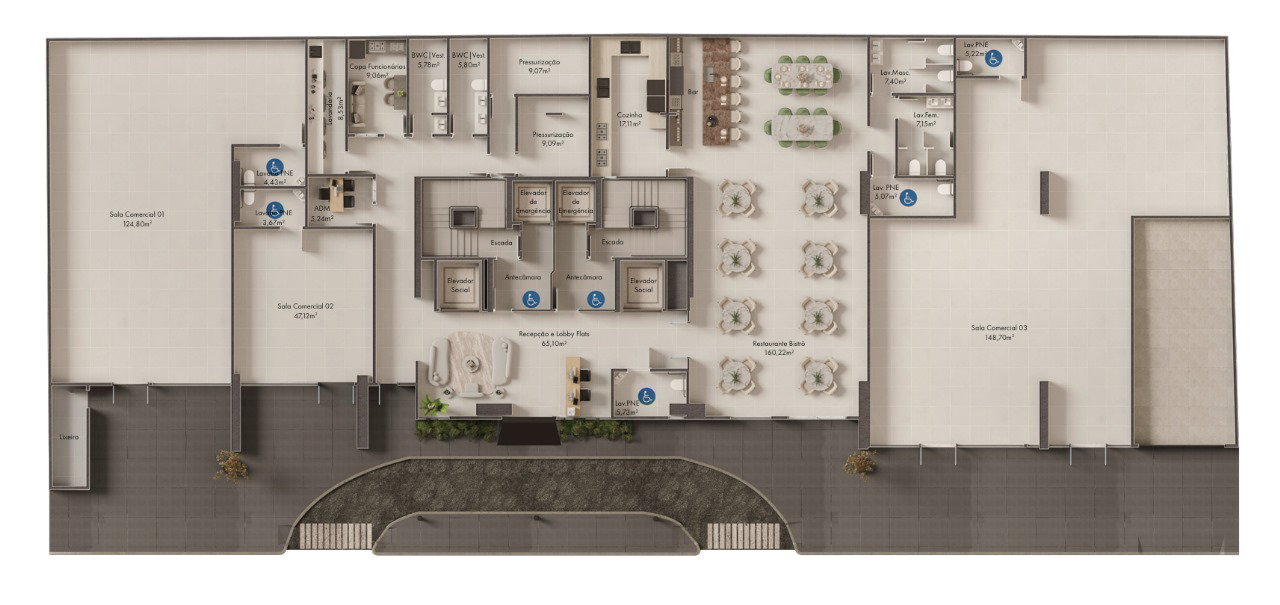 Planta 1 de OBEN 230 by Concept Flats Home