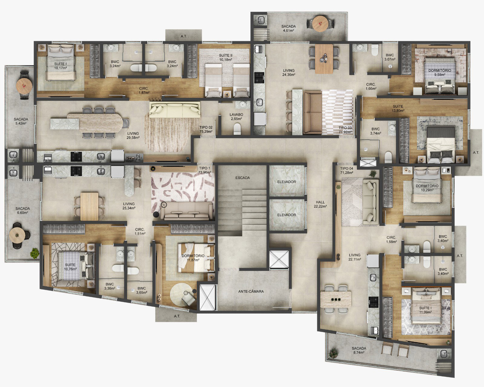 Planta 6 de Safira Residence