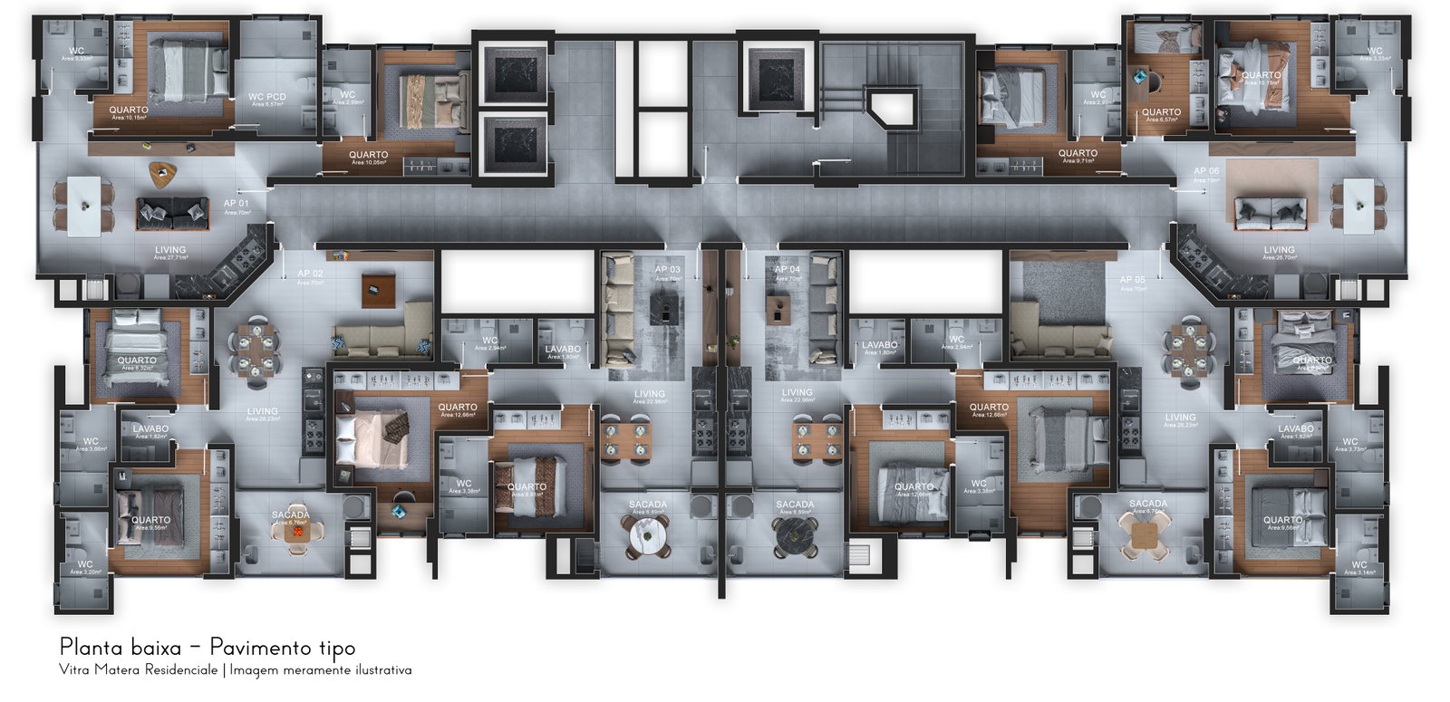 Planta 2 de Matera Residenziale