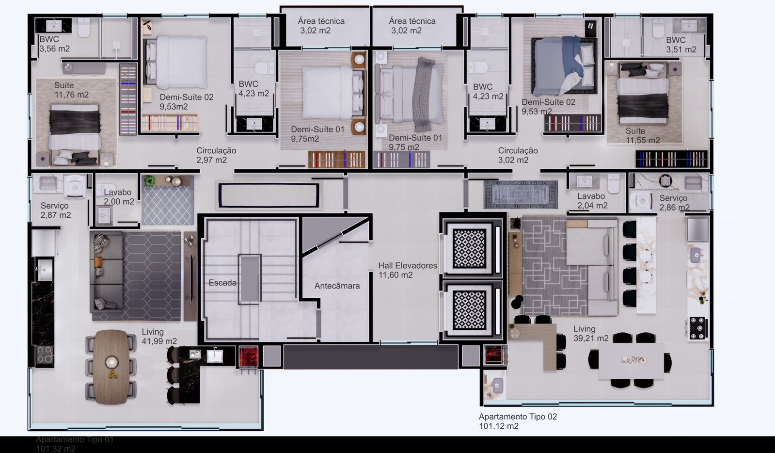 Planta 5 de Oceaníc Residence
