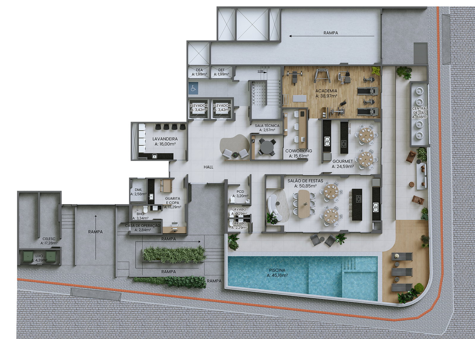 Planta 1 de Villa Bella Cyntra Residence