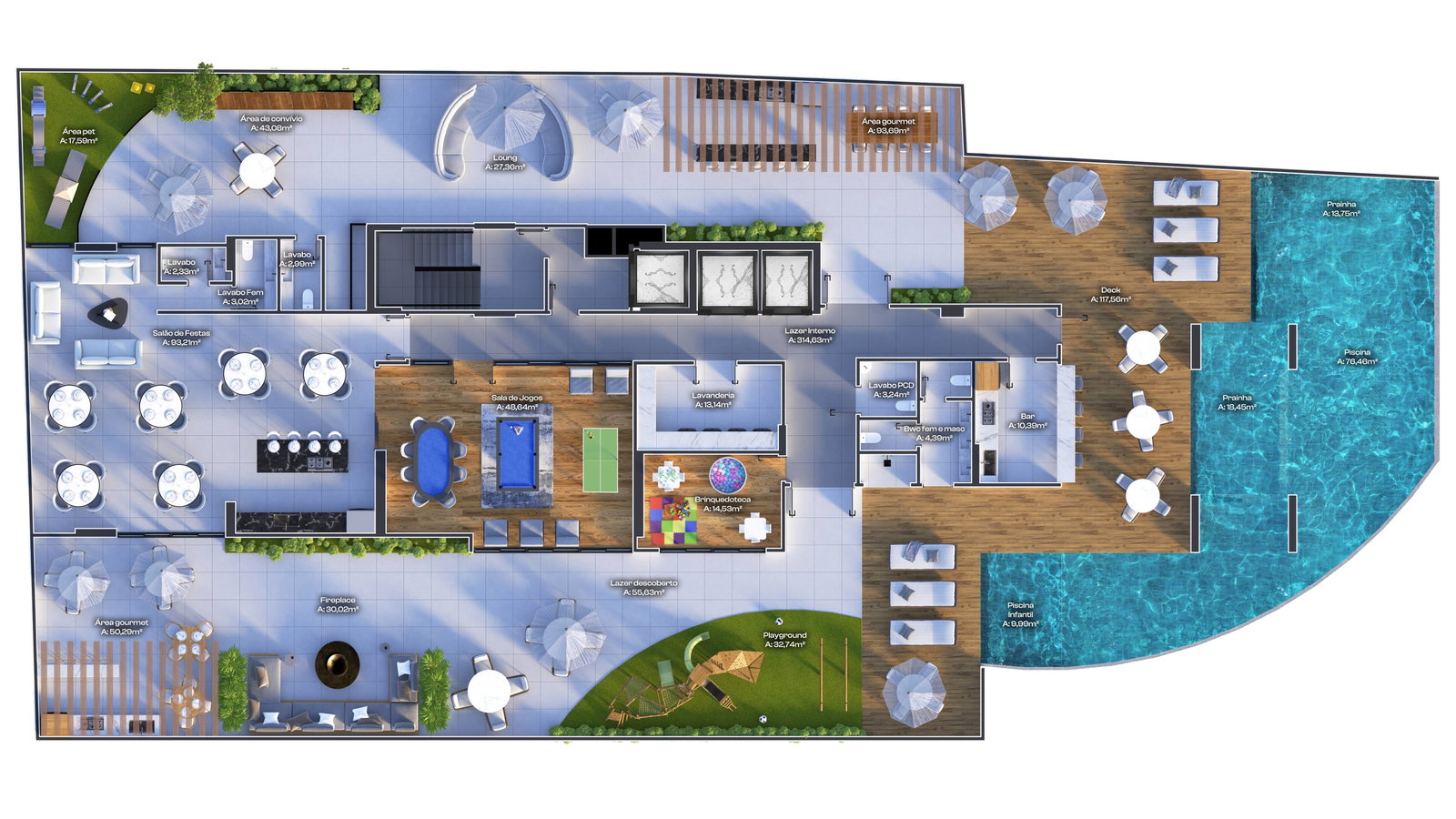 Planta 1 de Oceânico Flats