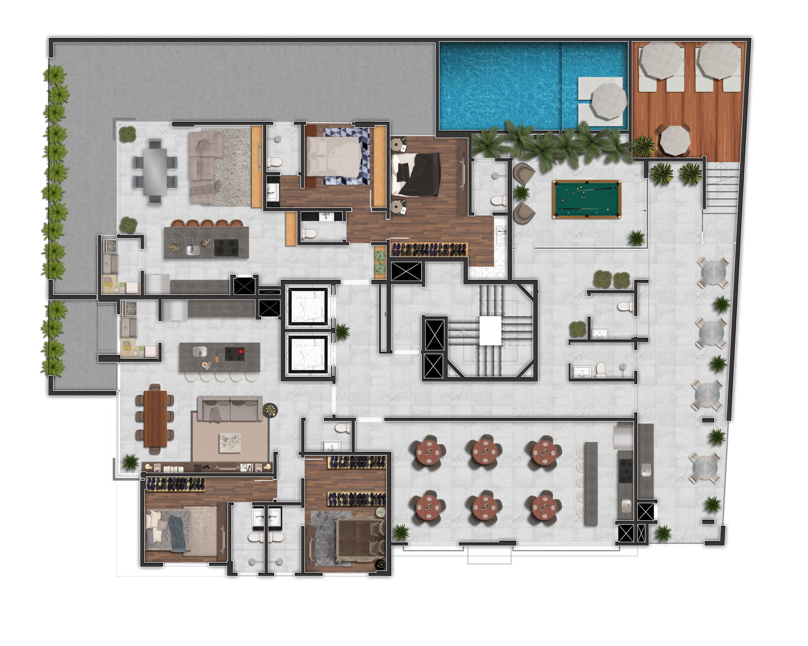 Planta 1 de Residencial Grand Palace