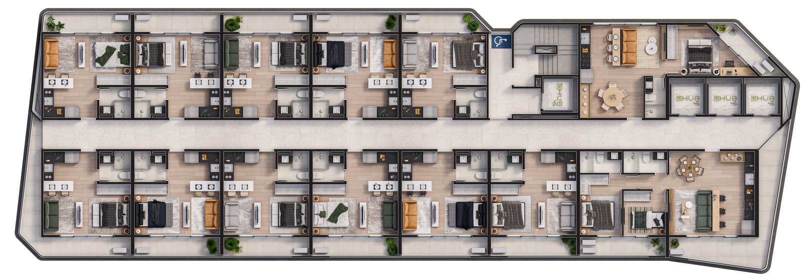 Planta 3 de HUB 45