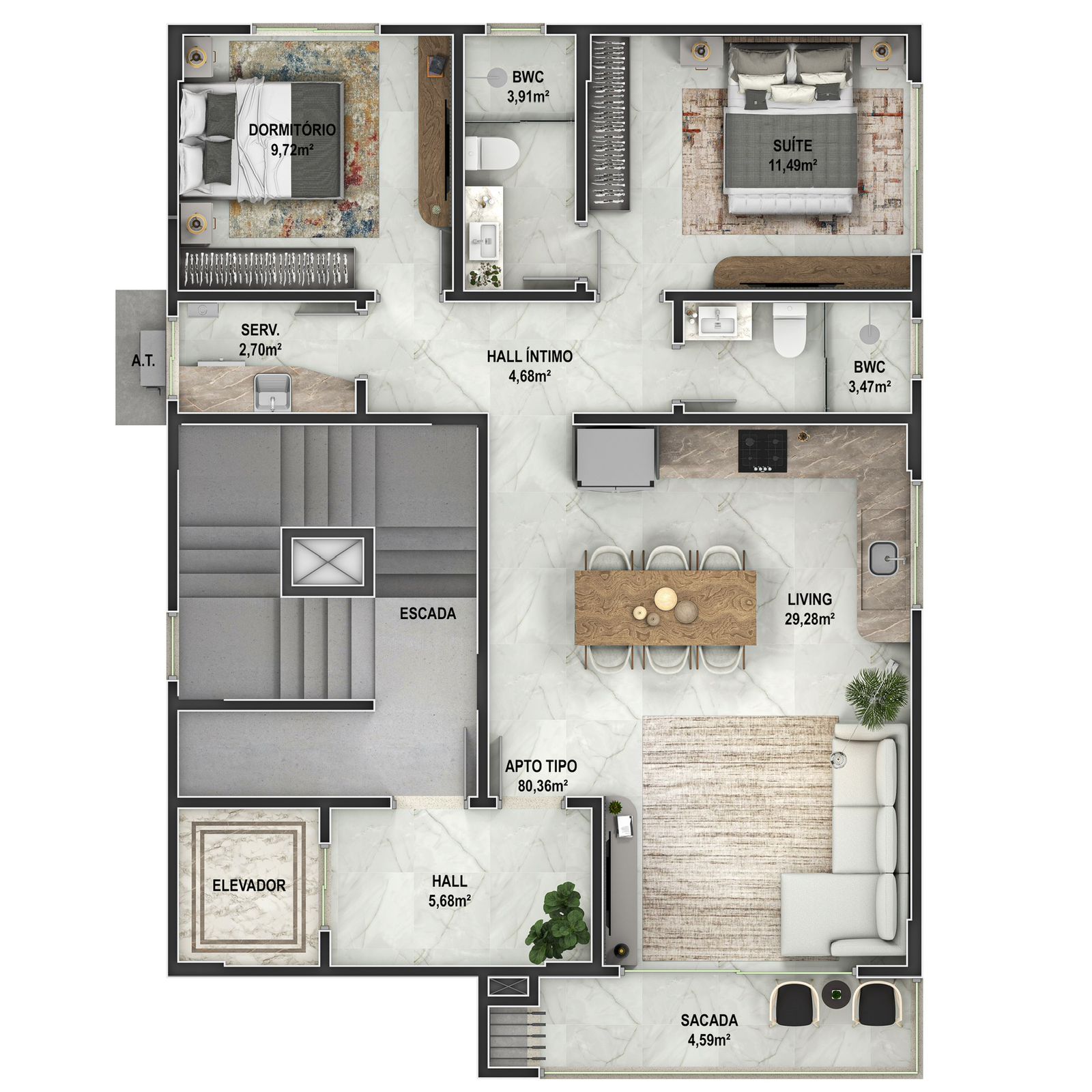 Planta 2 de Residencial Costa Dourada