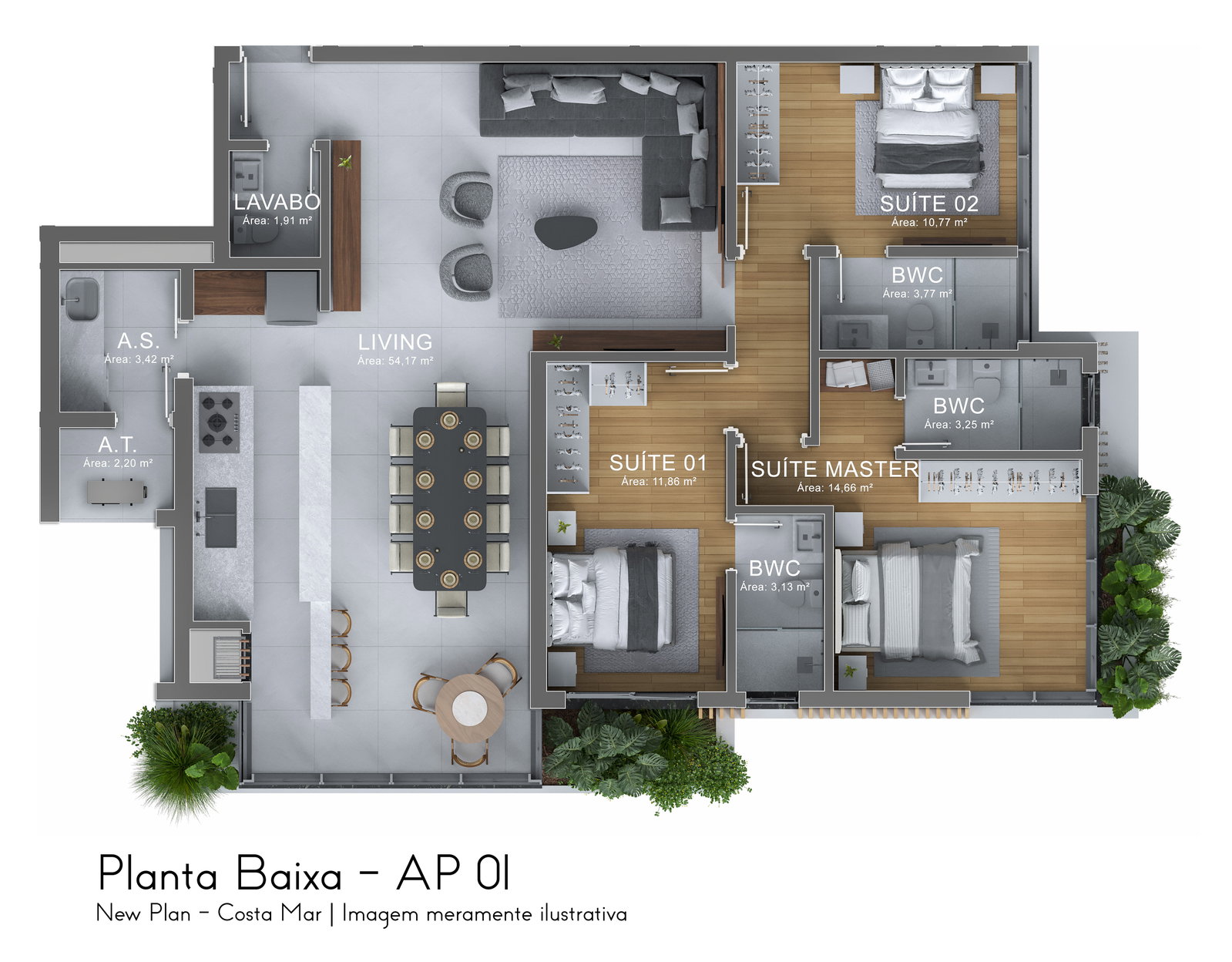 Planta 1 de Costa Mar