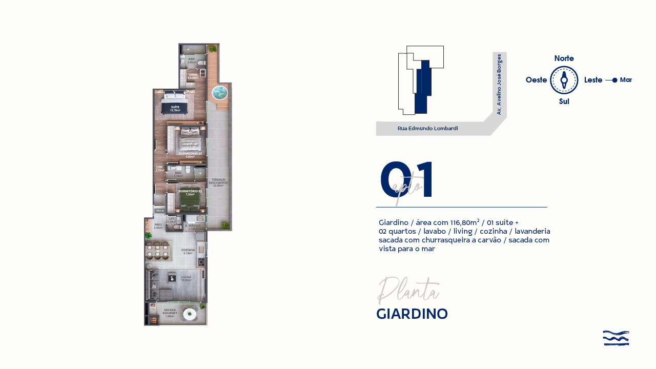 Planta 1 de Brisa Residence