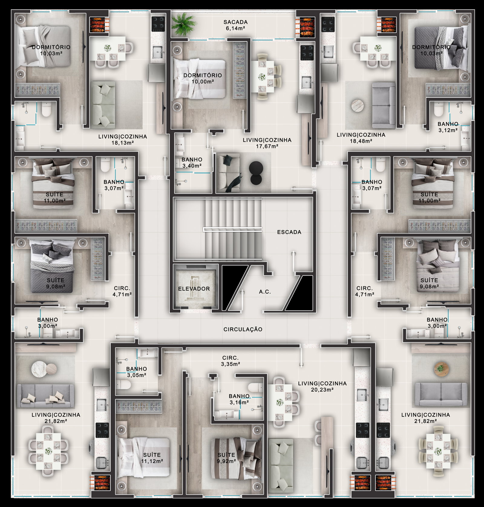 Planta 2 de Zenith Residence