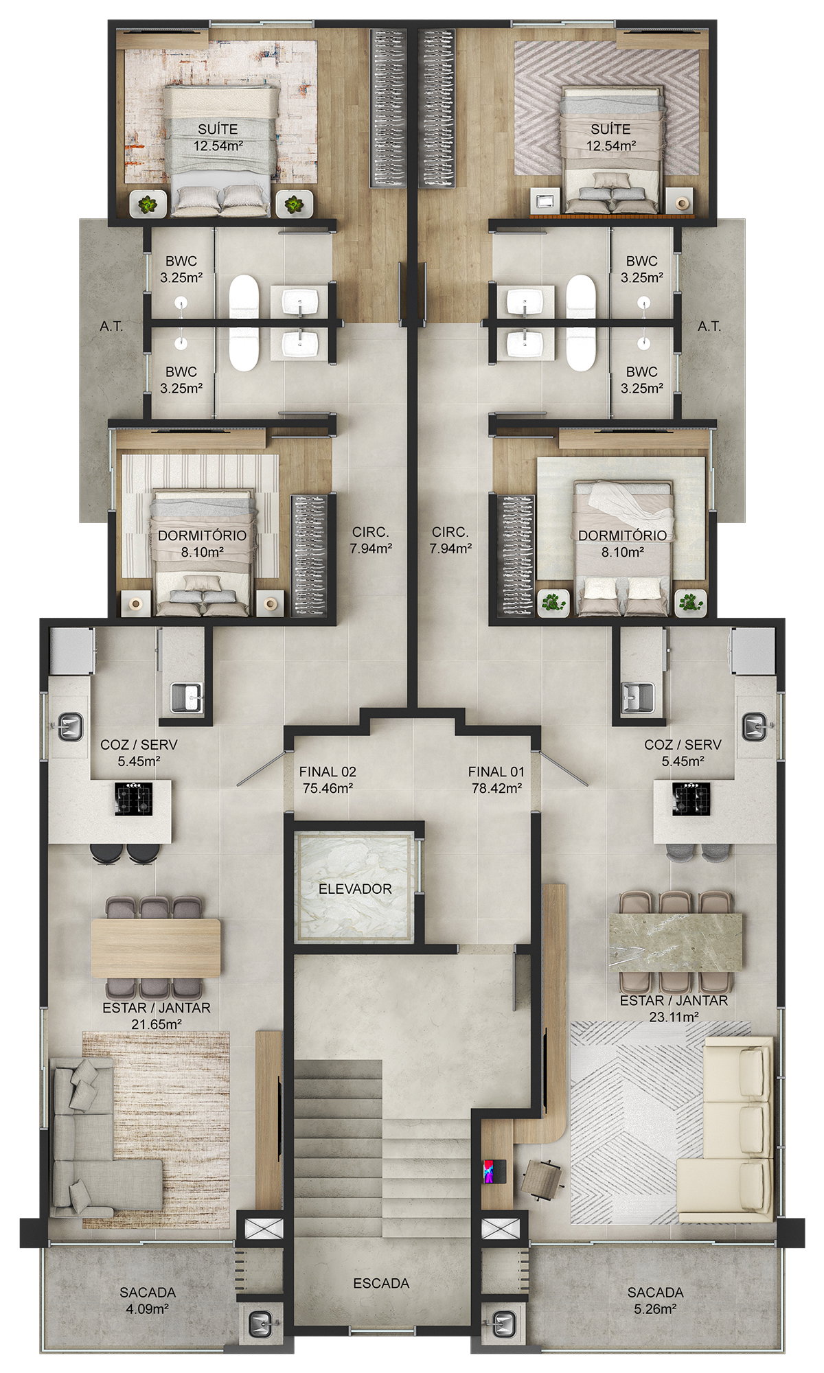 Planta 3 de Residencial Lume