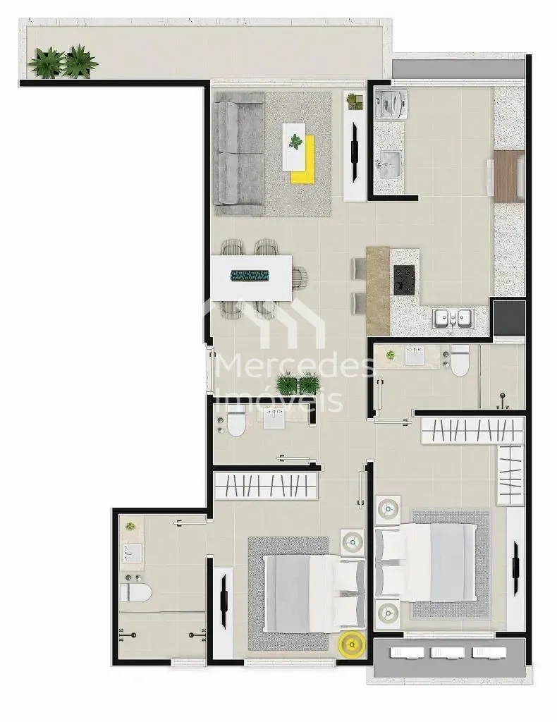 Foto 32 de Apartamento para locação mobiliado com 2 suítes, 2 vagas , Praia Brava de Itajaí, Itajaí, SC