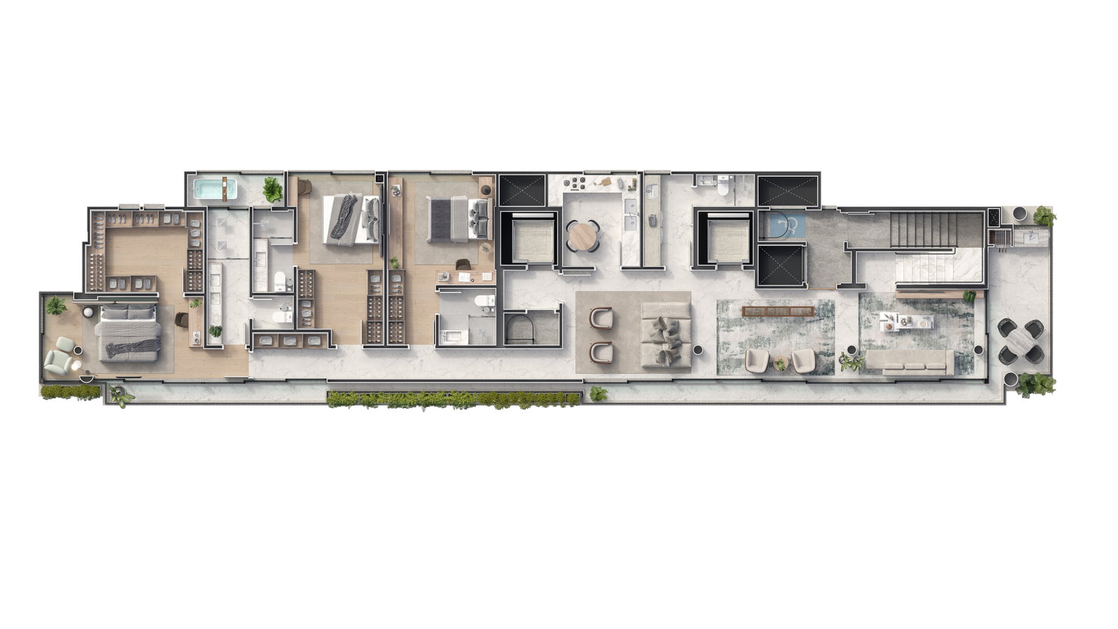 Planta 3 de One WTZ