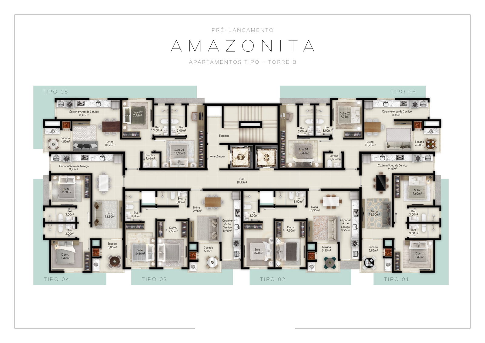 Planta 2 de Amazonita Towers