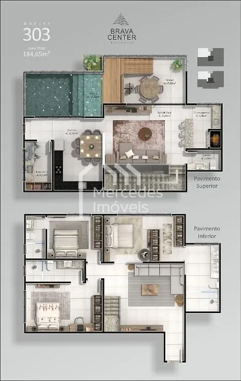 Foto 19 de Apartamento 4 suítes à venda · Praia Brava, Itajaí · Brava Center