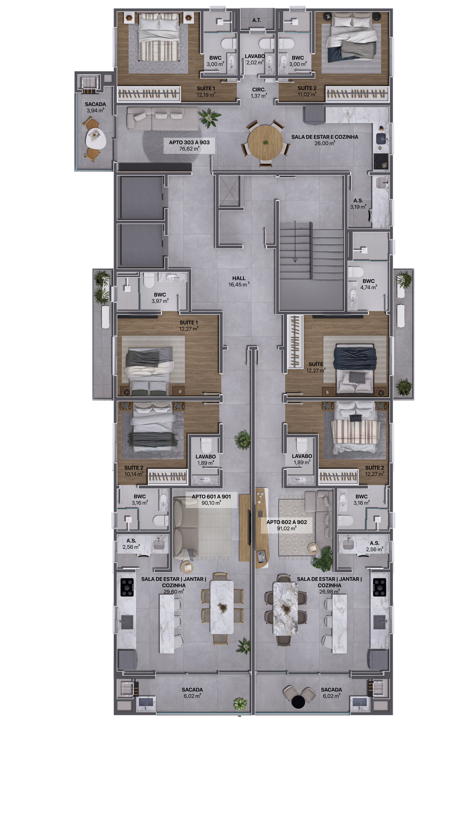 Planta 1 de Residencial Atrium