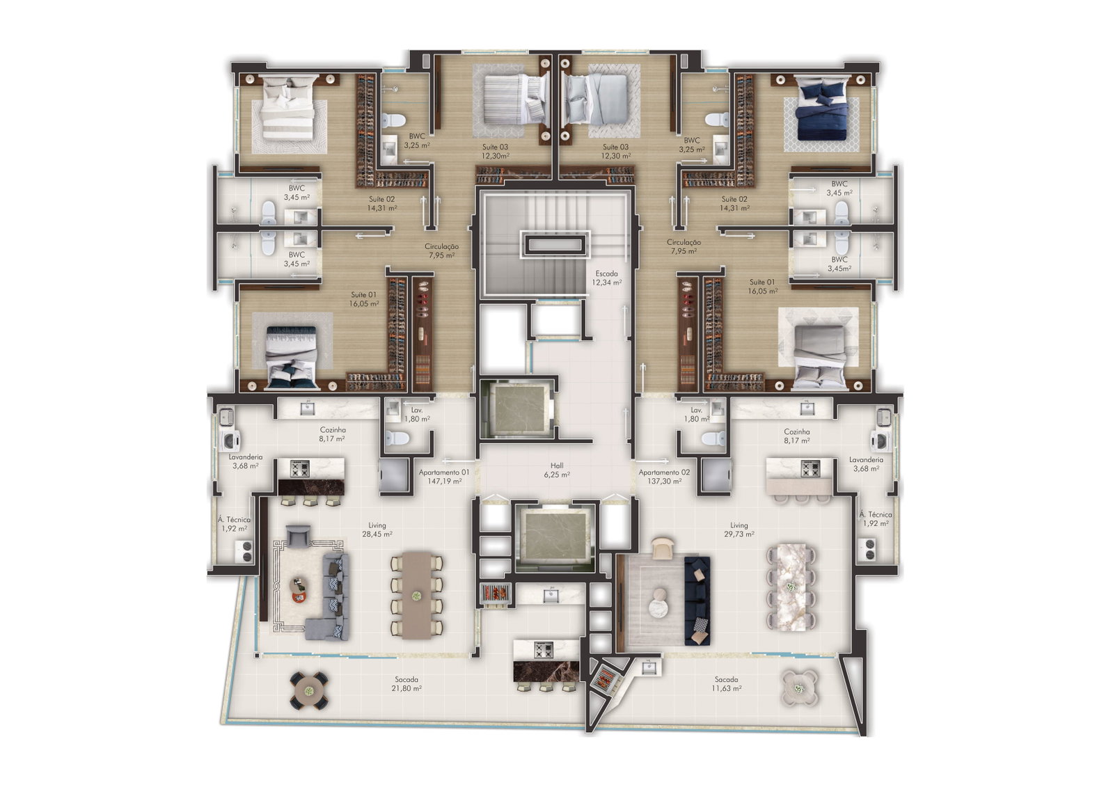 Planta 3 de Senses Residence