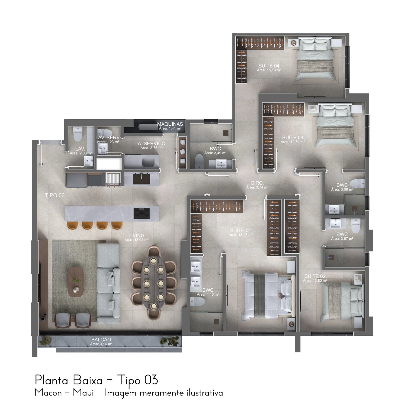 Planta 5 de Maui Residence