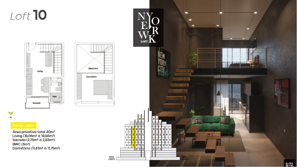 Planta 3 de New York Lofts