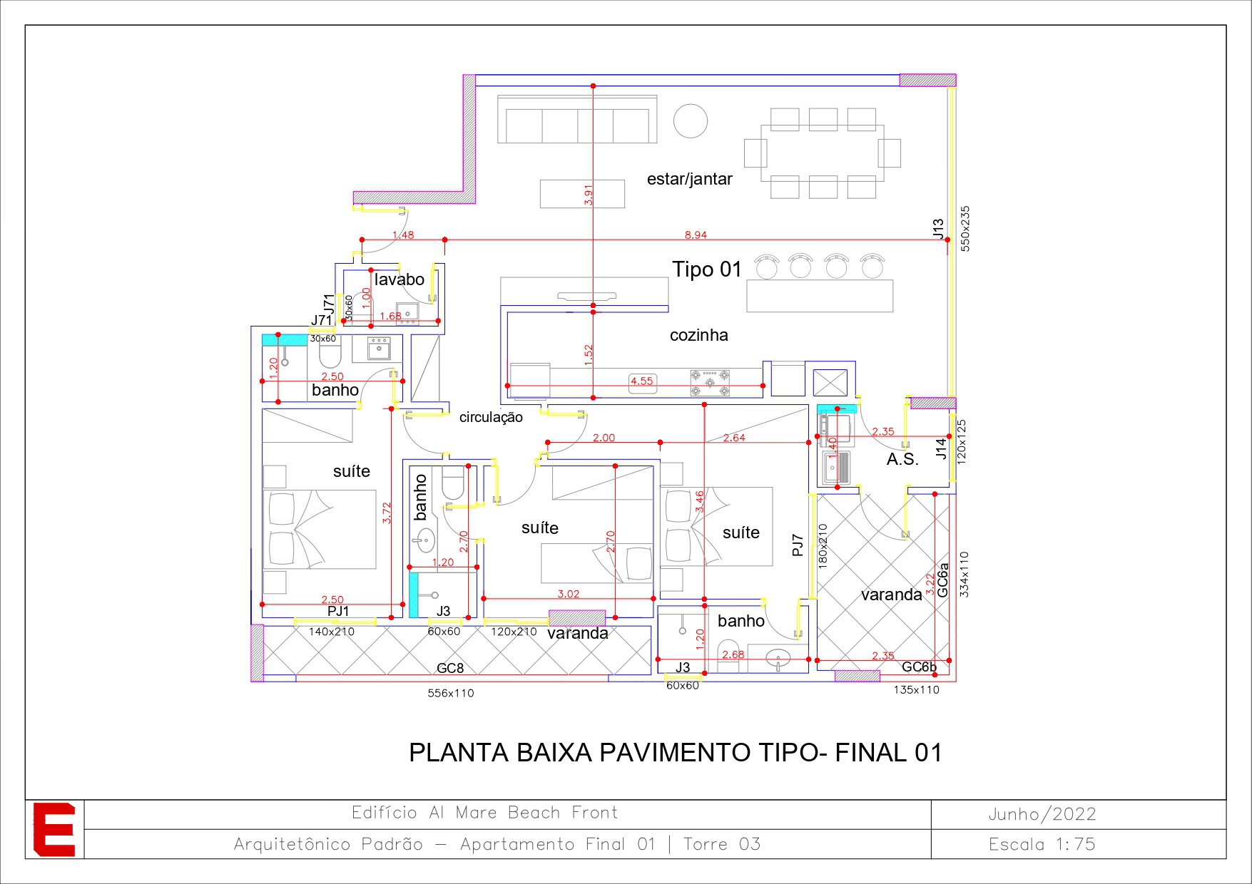 Planta 6 de Al Mare Beach Front - Fase 1