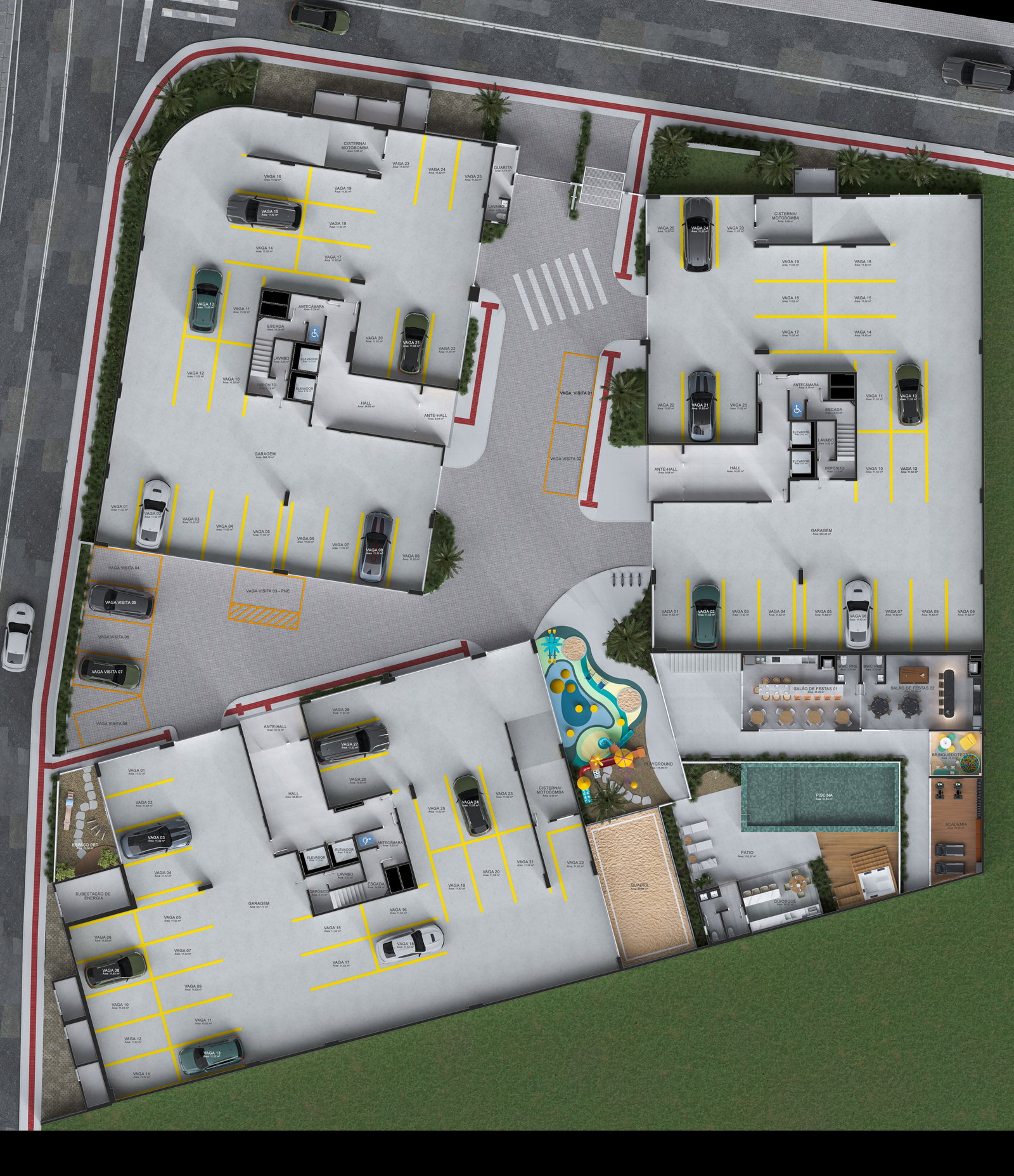Planta Garagem · Lazer do Lovvare Home Club