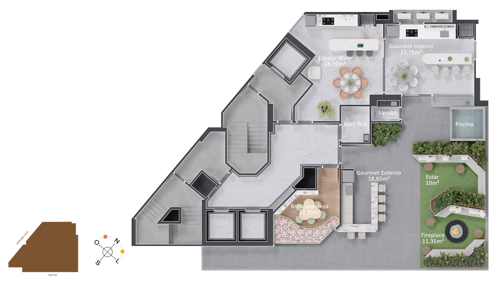 Planta 3 de Piatto Residenziale