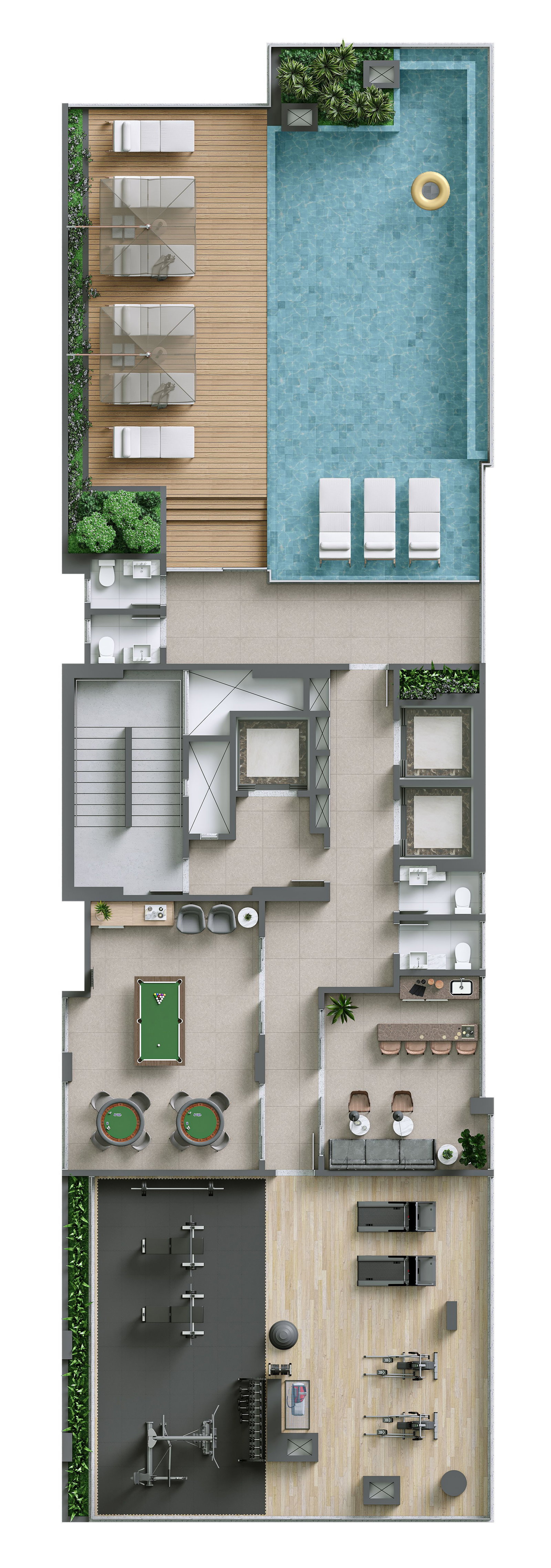 Planta Lazer do Blue Forest