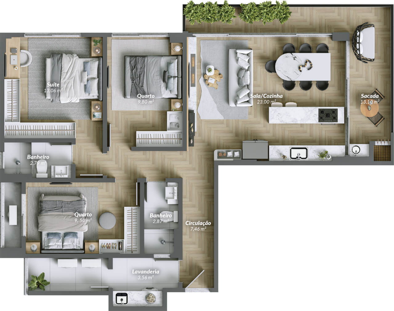 Planta 1 de Pantai Brava
