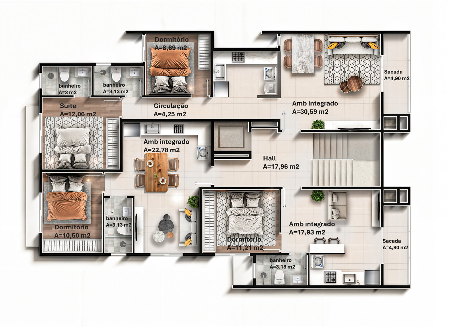 Planta 4 de Residencial Arcanjo Miguel