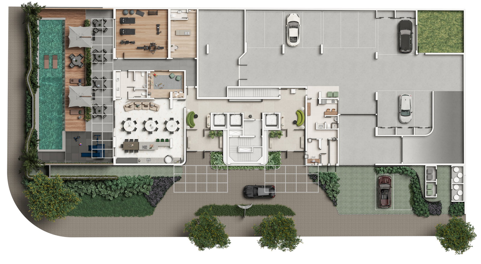 Planta 1 de Residencial Montenegro