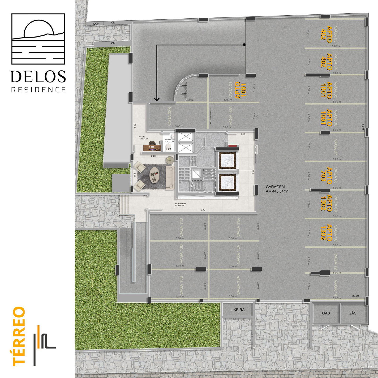 Planta 8 de Delos Residence
