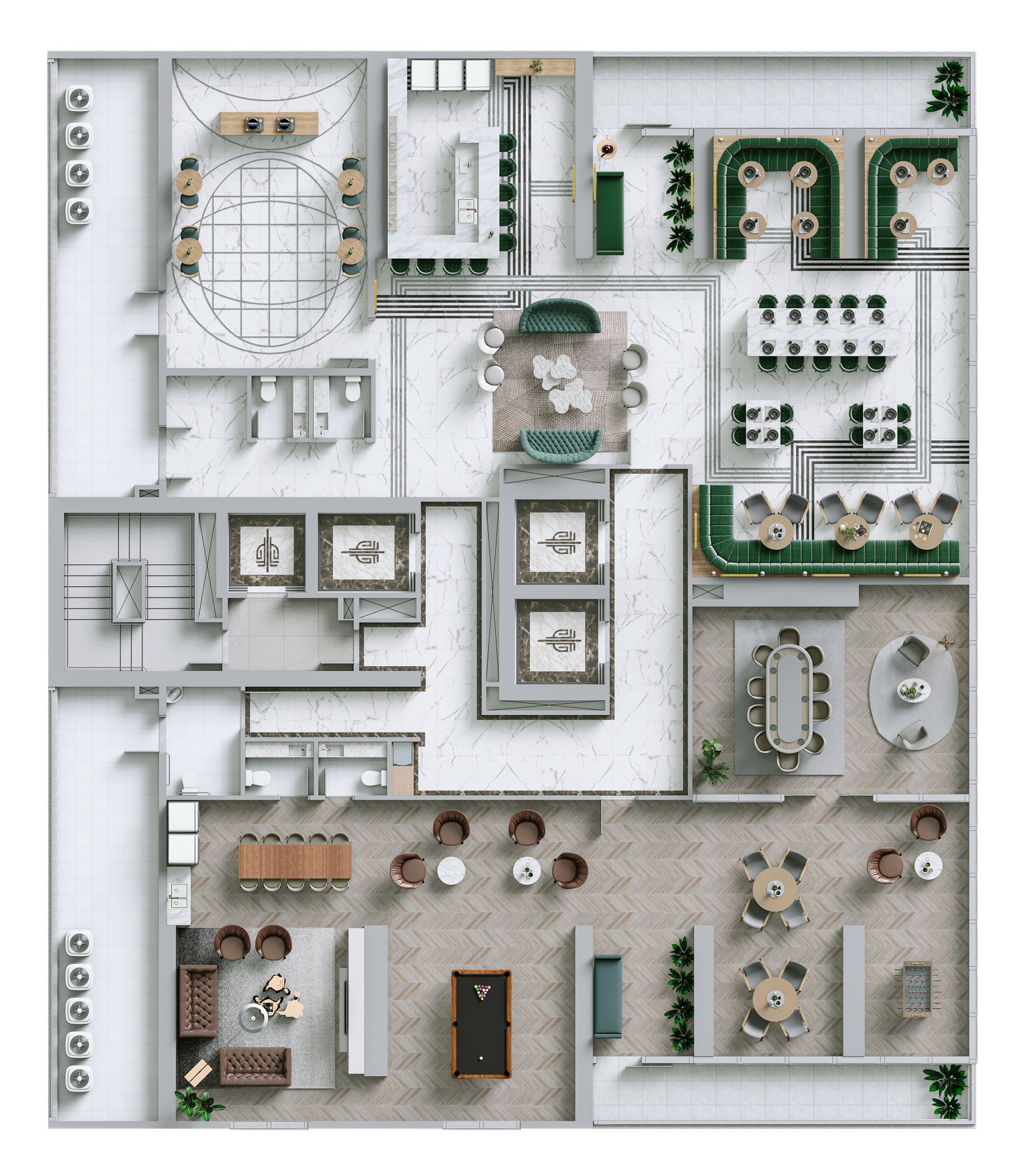 Planta 4 de Boreal Tower