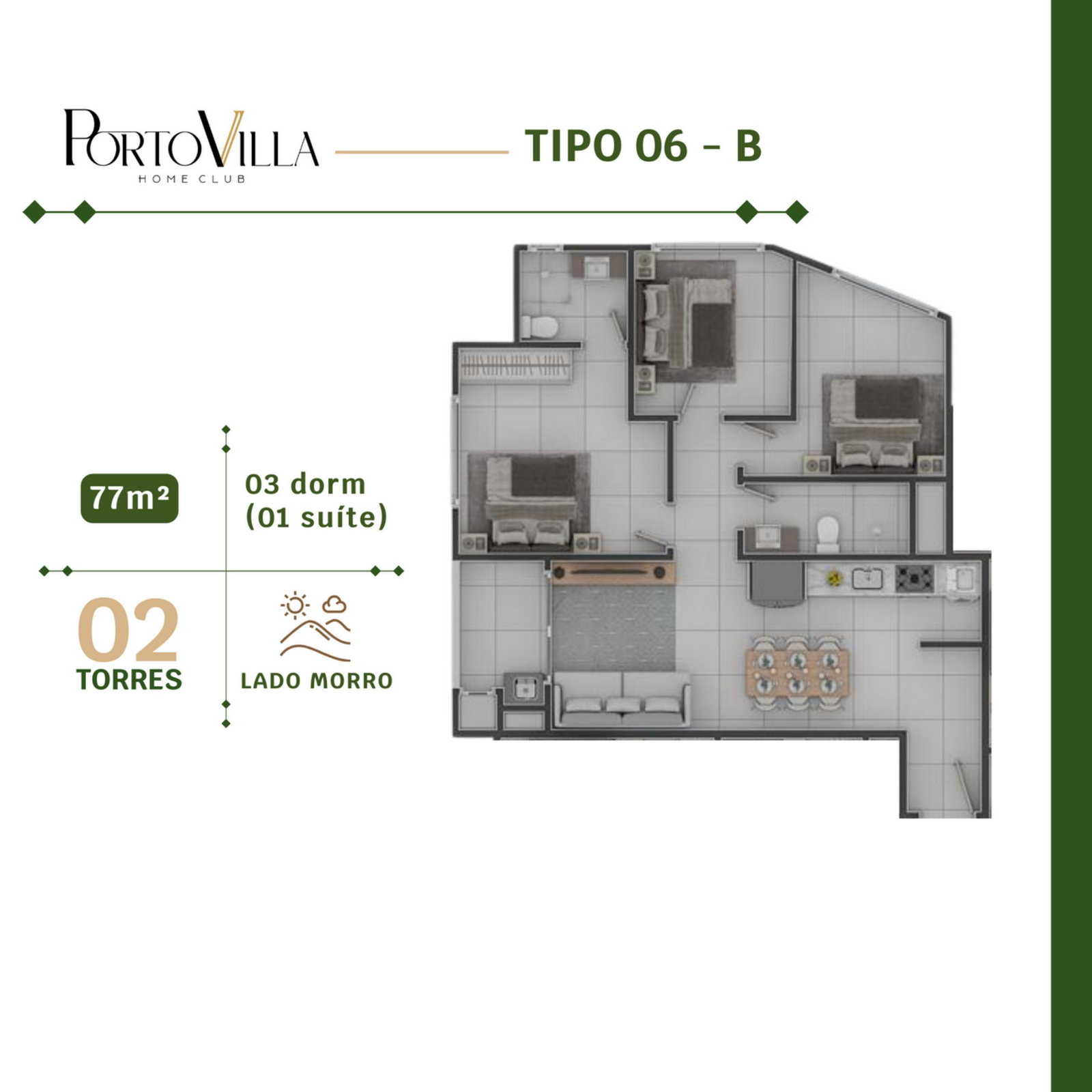 Planta 17 de Porto Villa Home Club
