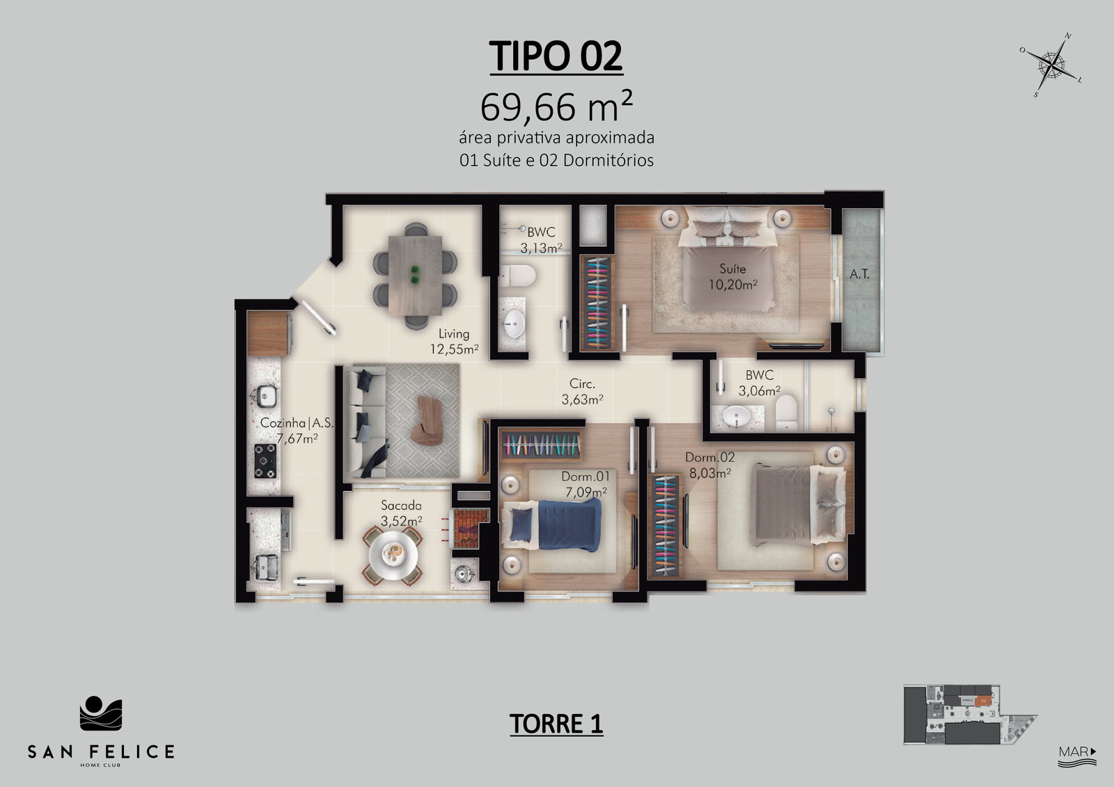Planta 8 de San Felice Home Club