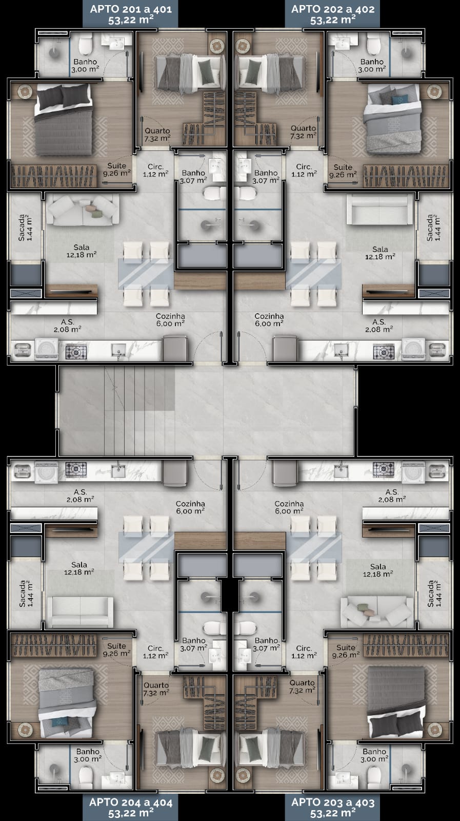 Planta 2 de Flora Residence