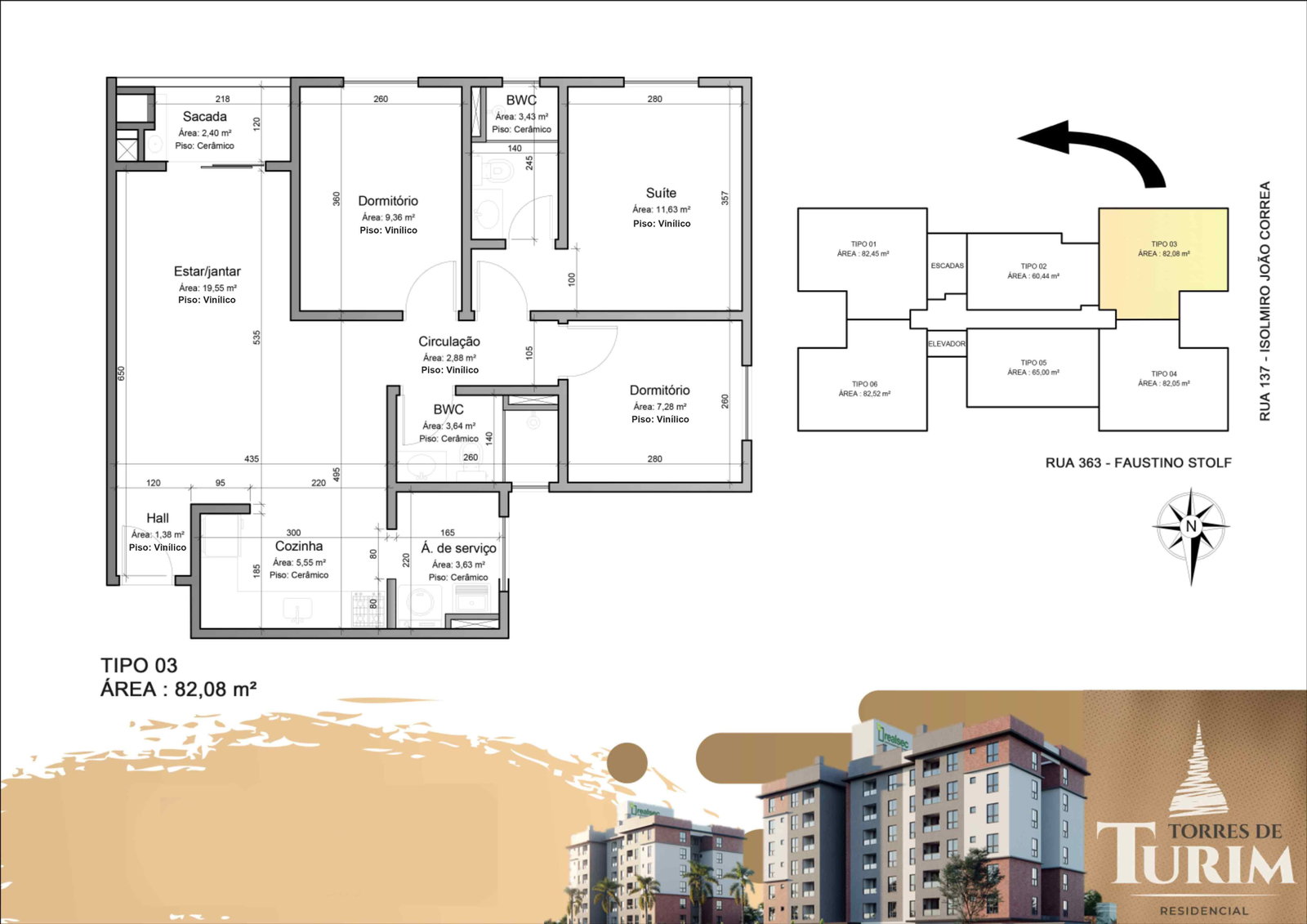 Planta 5 de Torres de Turim - Torre B