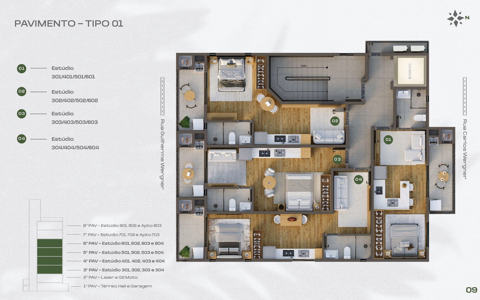 Planta 1 de Residencial Domus