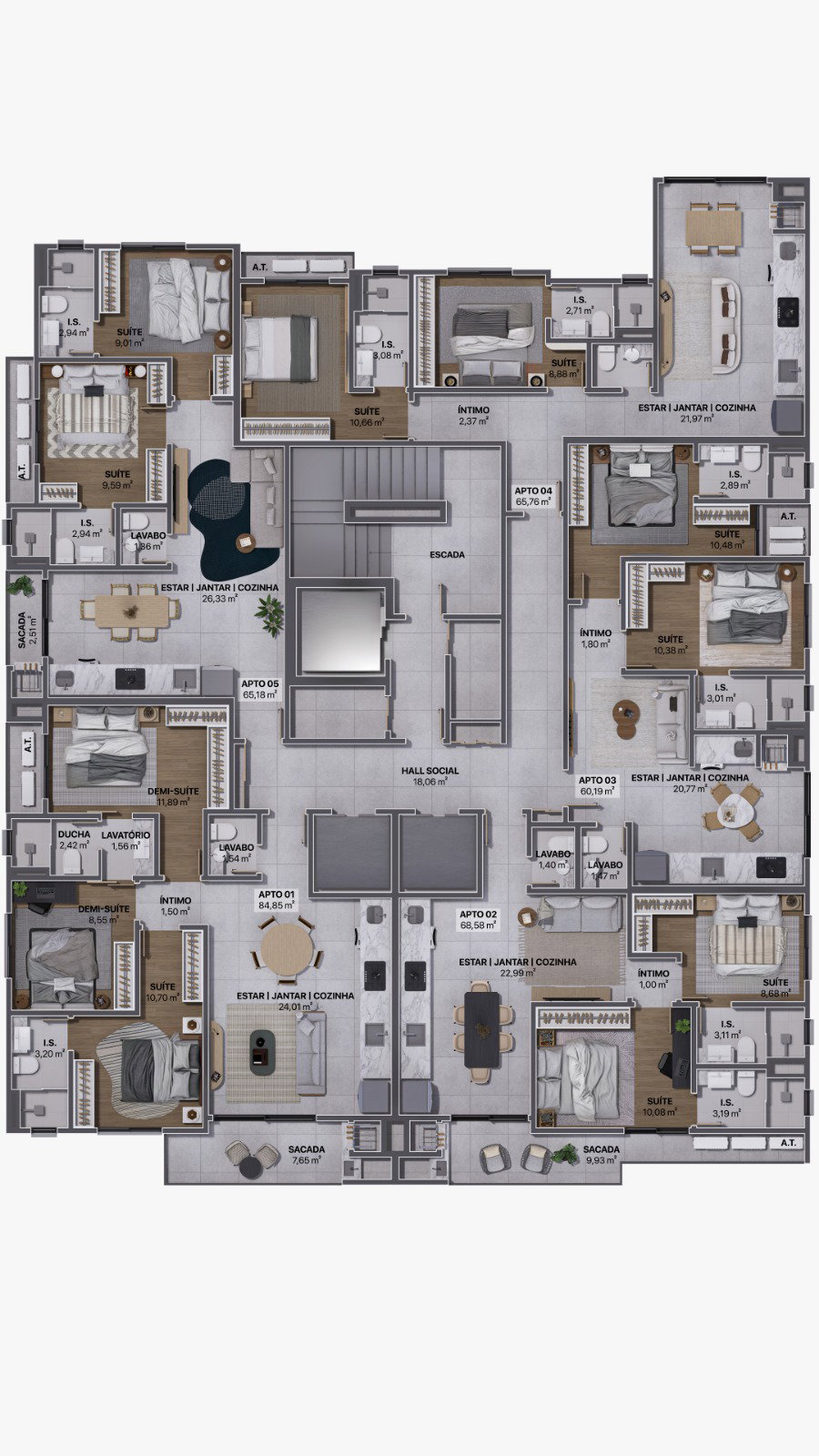 Planta 6 de Residencial Lago di Como
