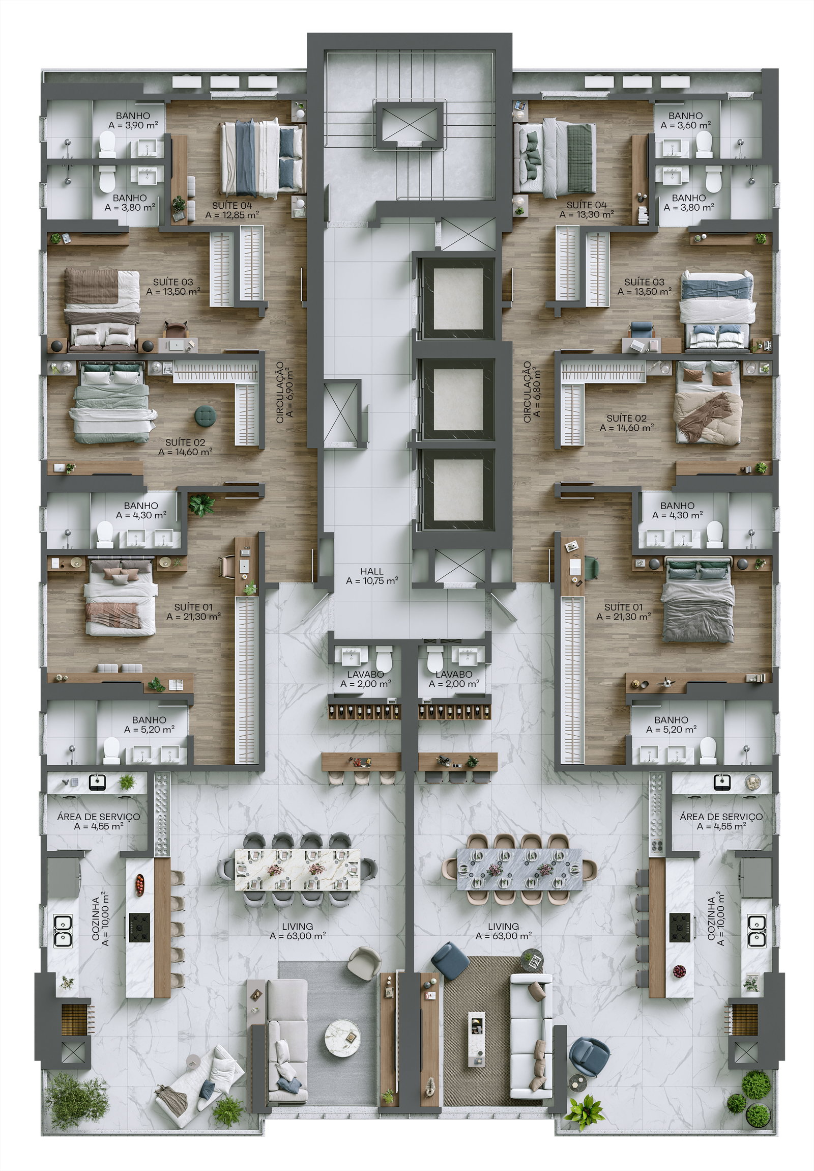 Planta 2 de Residencial Villa Maiorca