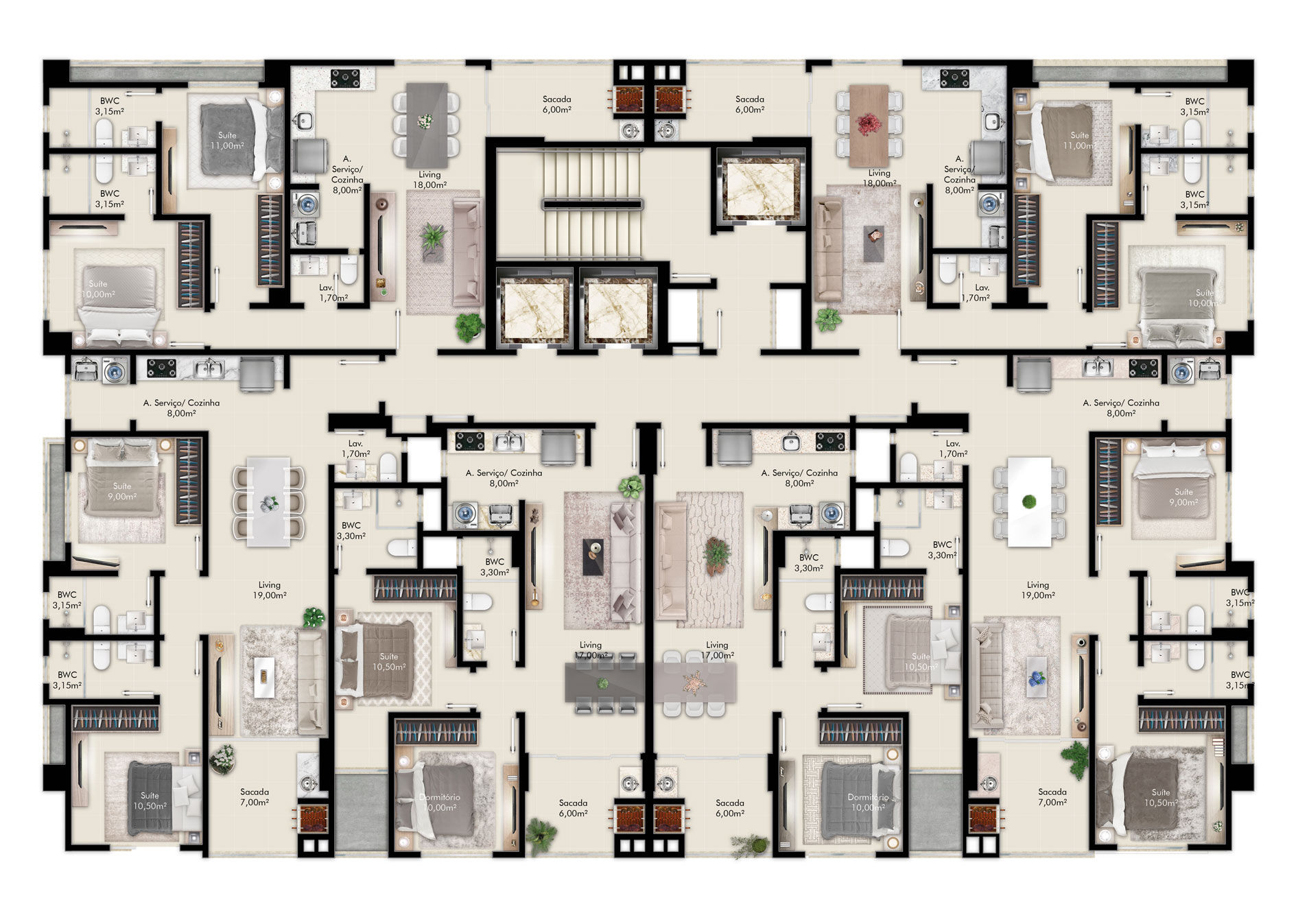 Planta 3 de Belle Maison