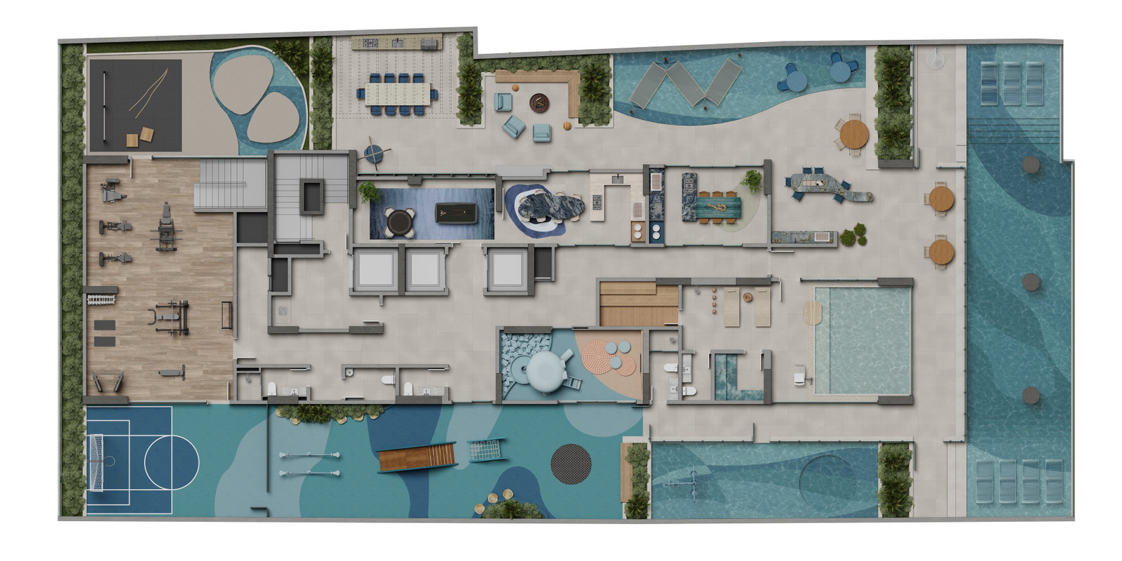 Planta Lazer do Arium