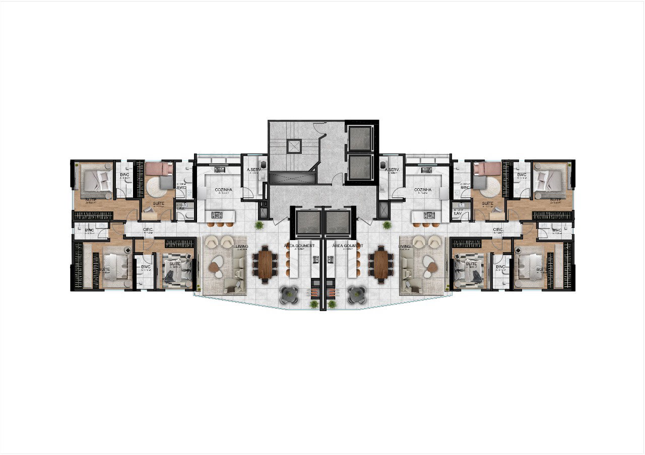 Planta 1 de Marine Palace Residence