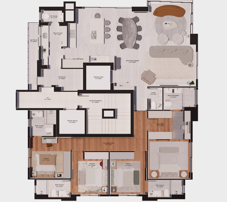 Planta 1 de Harmonie Residence