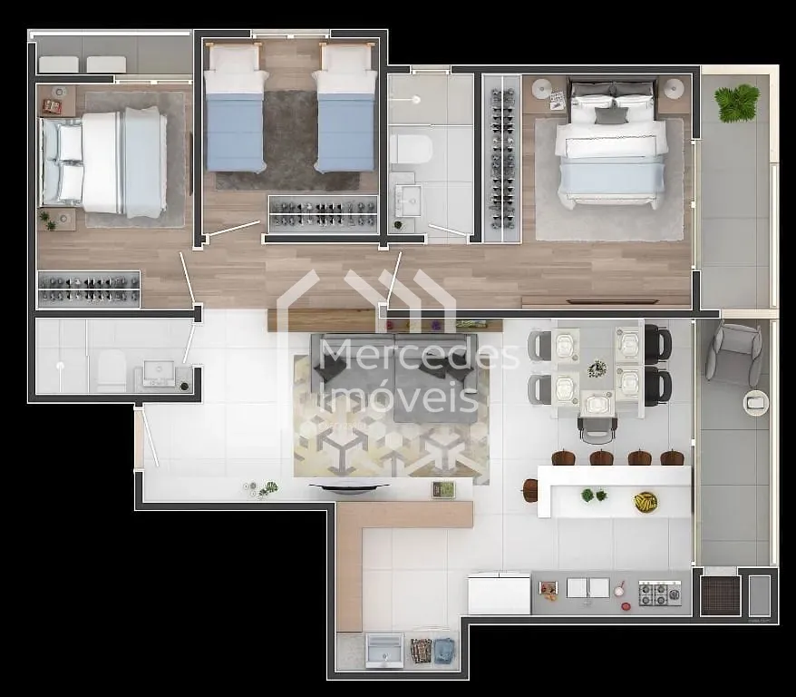 Foto 17 de Apartamento 1 suíte + 2 dorms à venda · Fazenda, Itajaí · SUN COAST · 145 m²