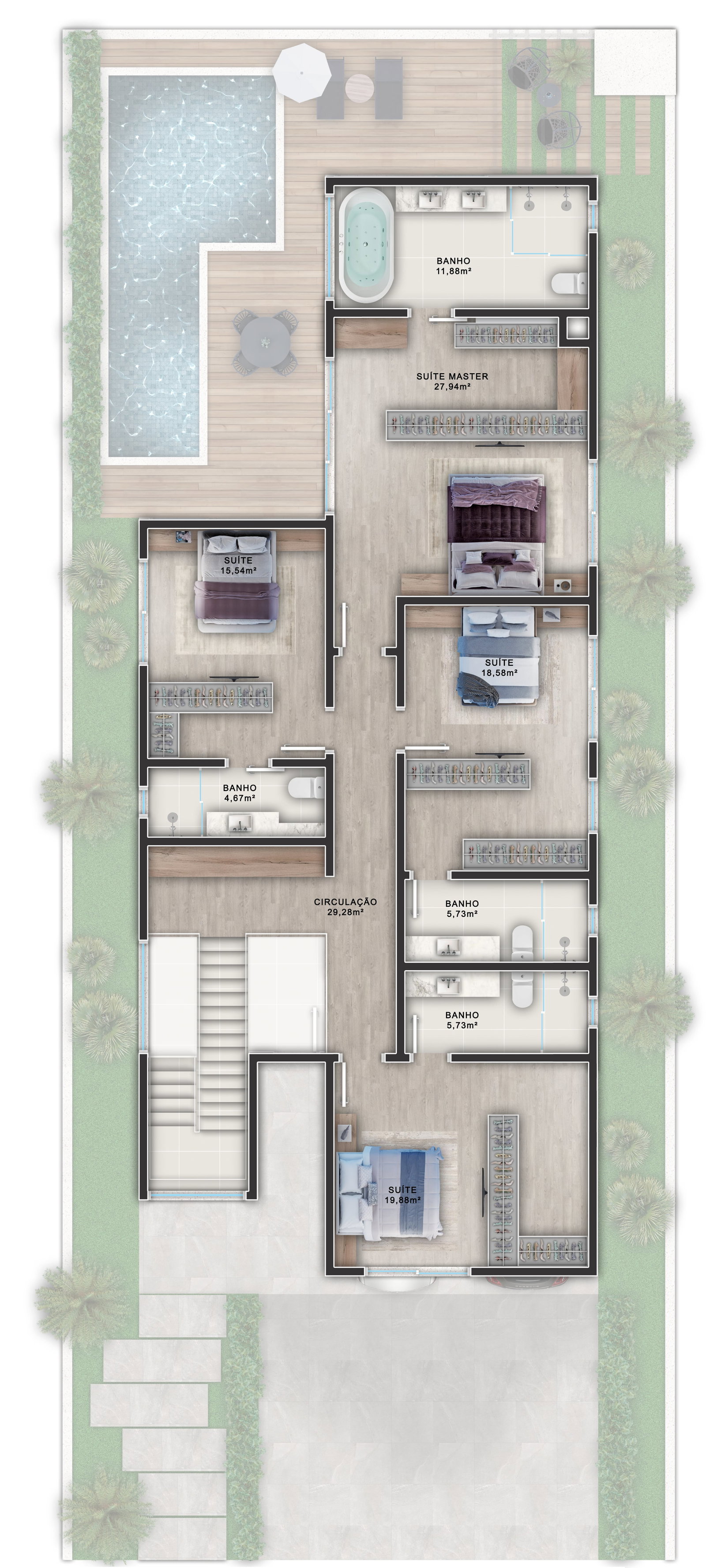 Planta 1 de Casa Itália
