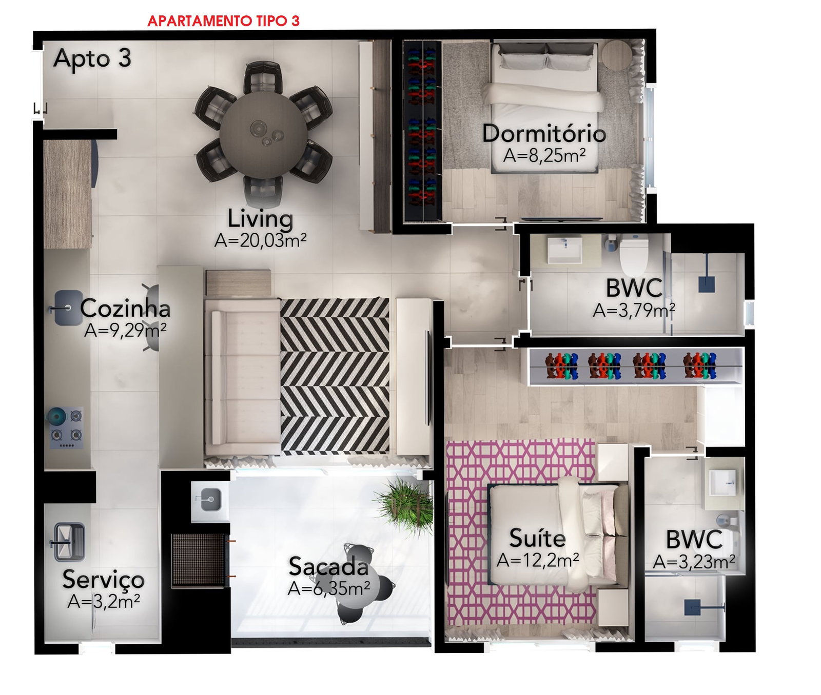 Planta 1 de Solare Residence
