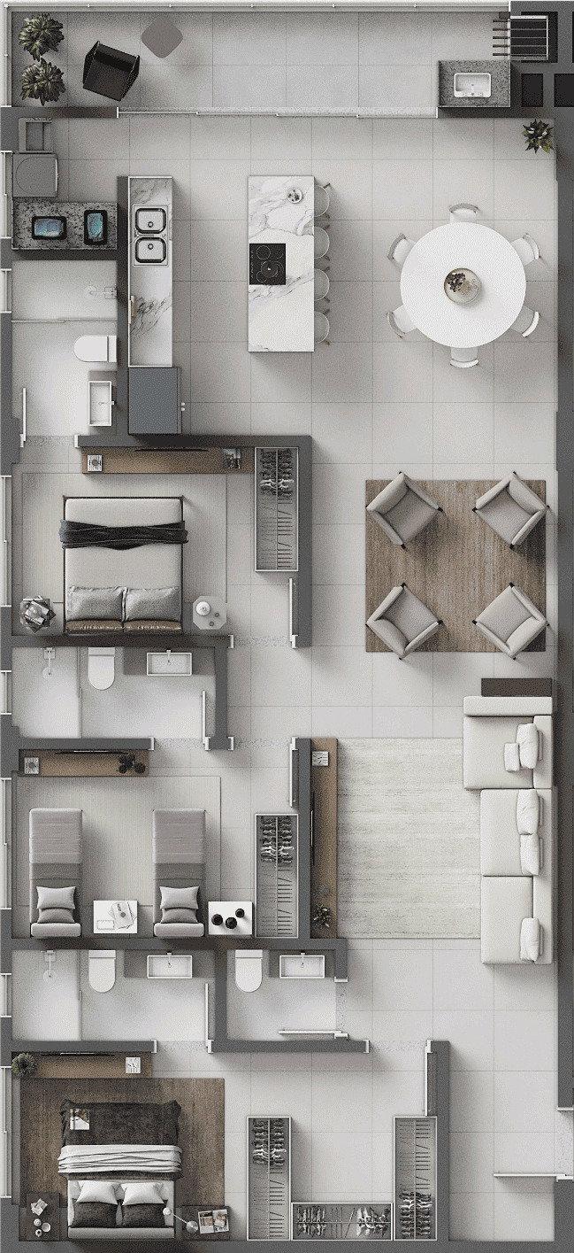 Planta 7 de Porto Bello - Torre A