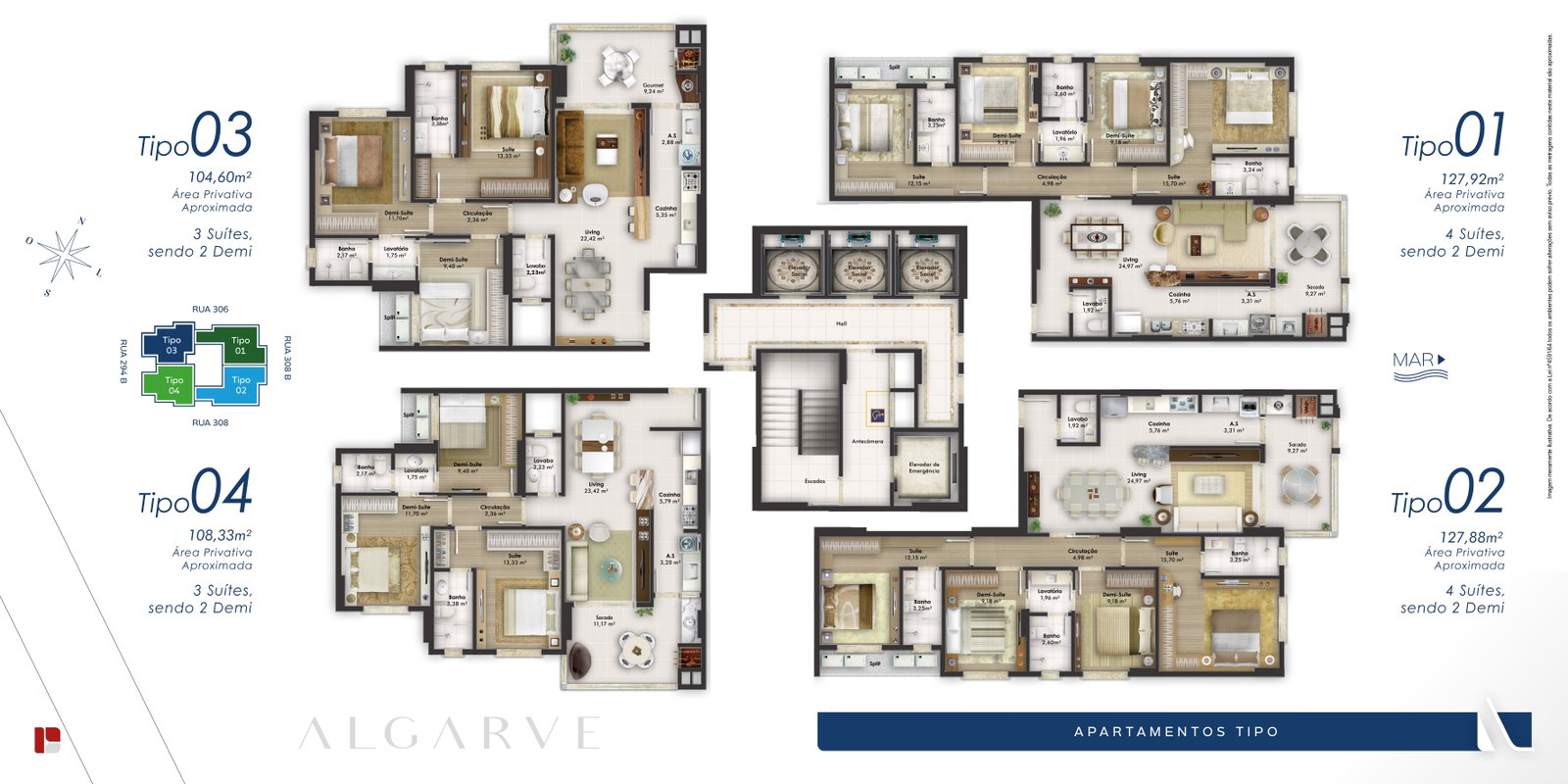 Planta 3 de Algarve Residence