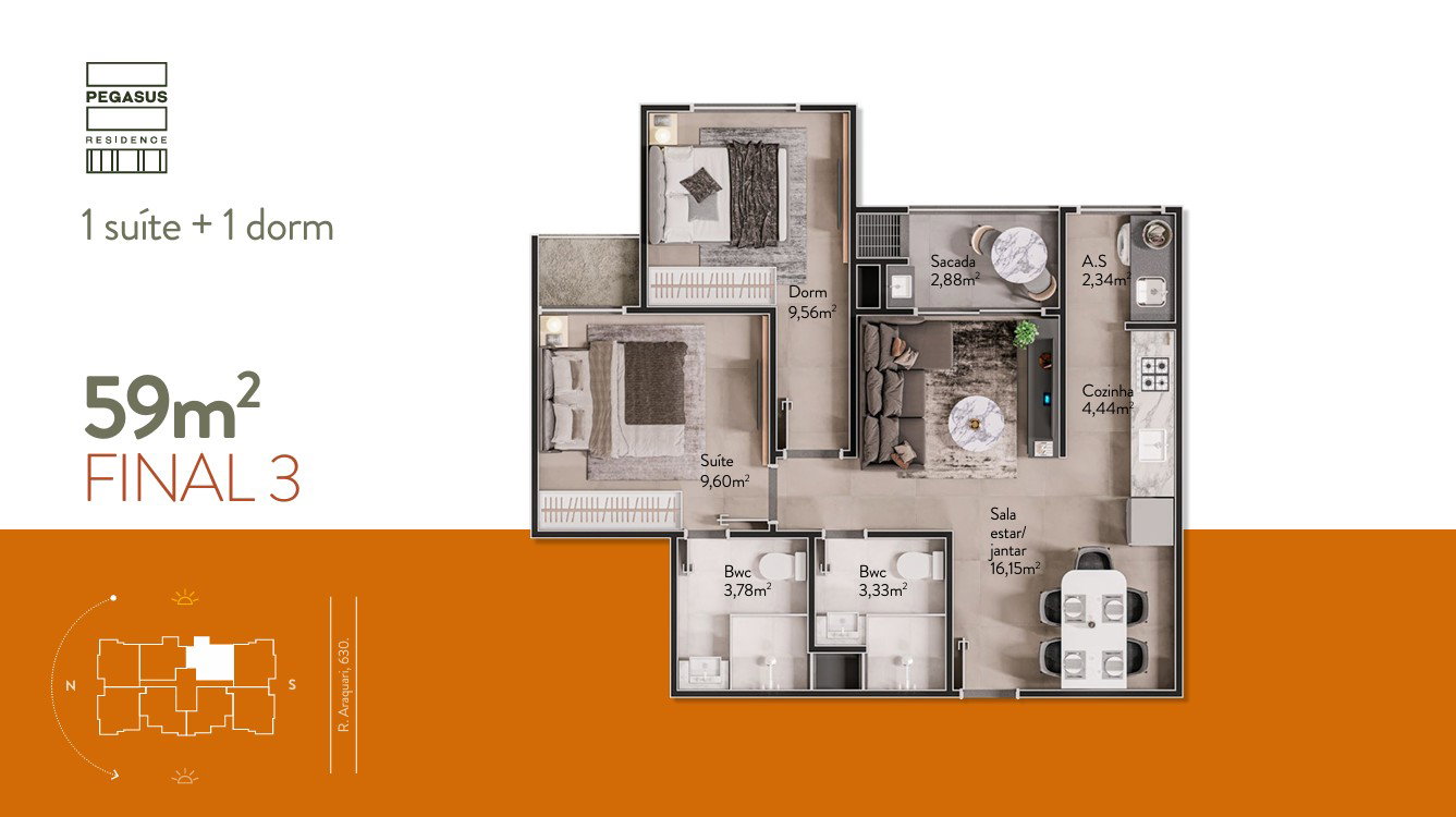 Planta 5 de Pegasus  Residence