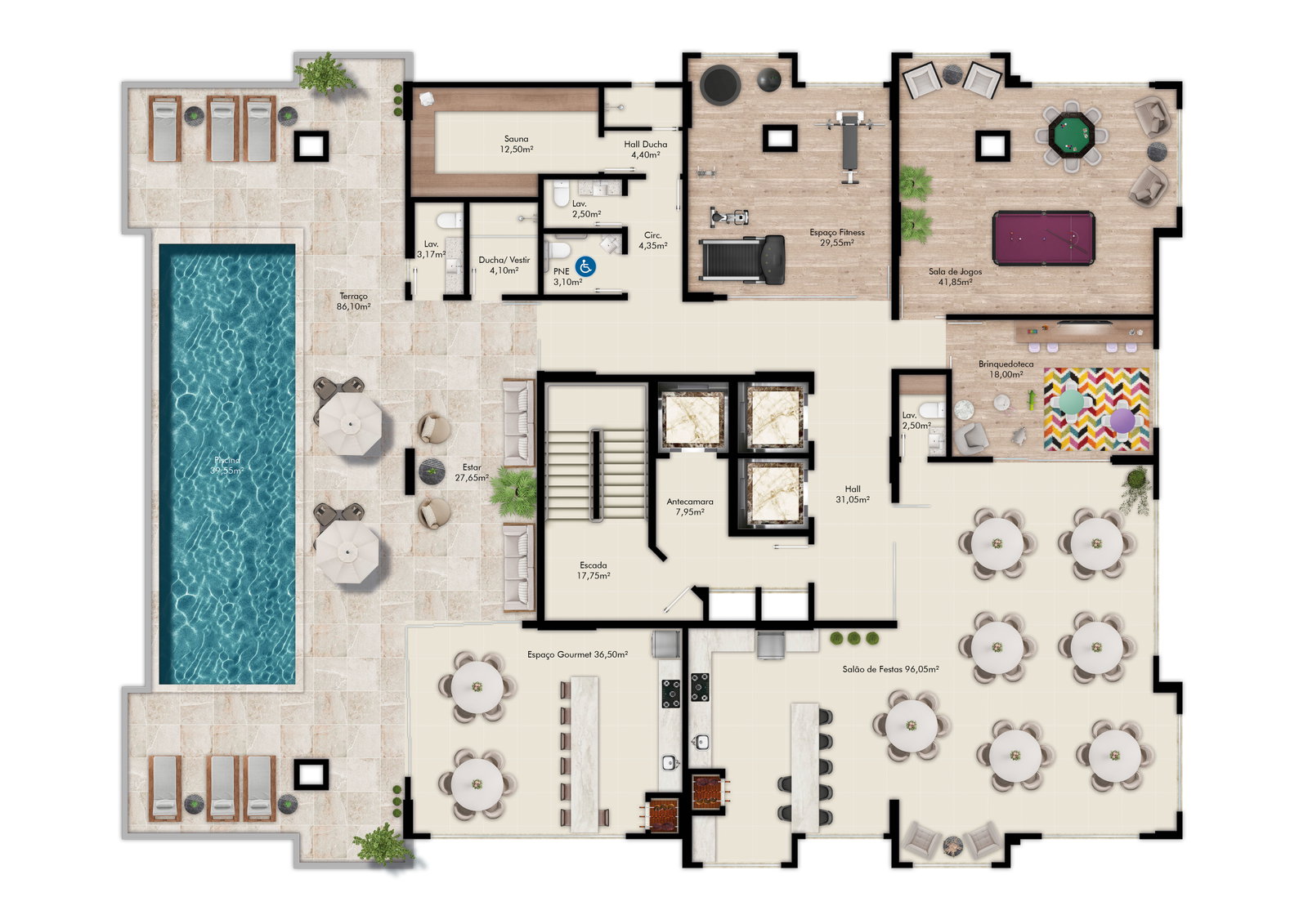 Planta 1 de Alexandrita Residencial