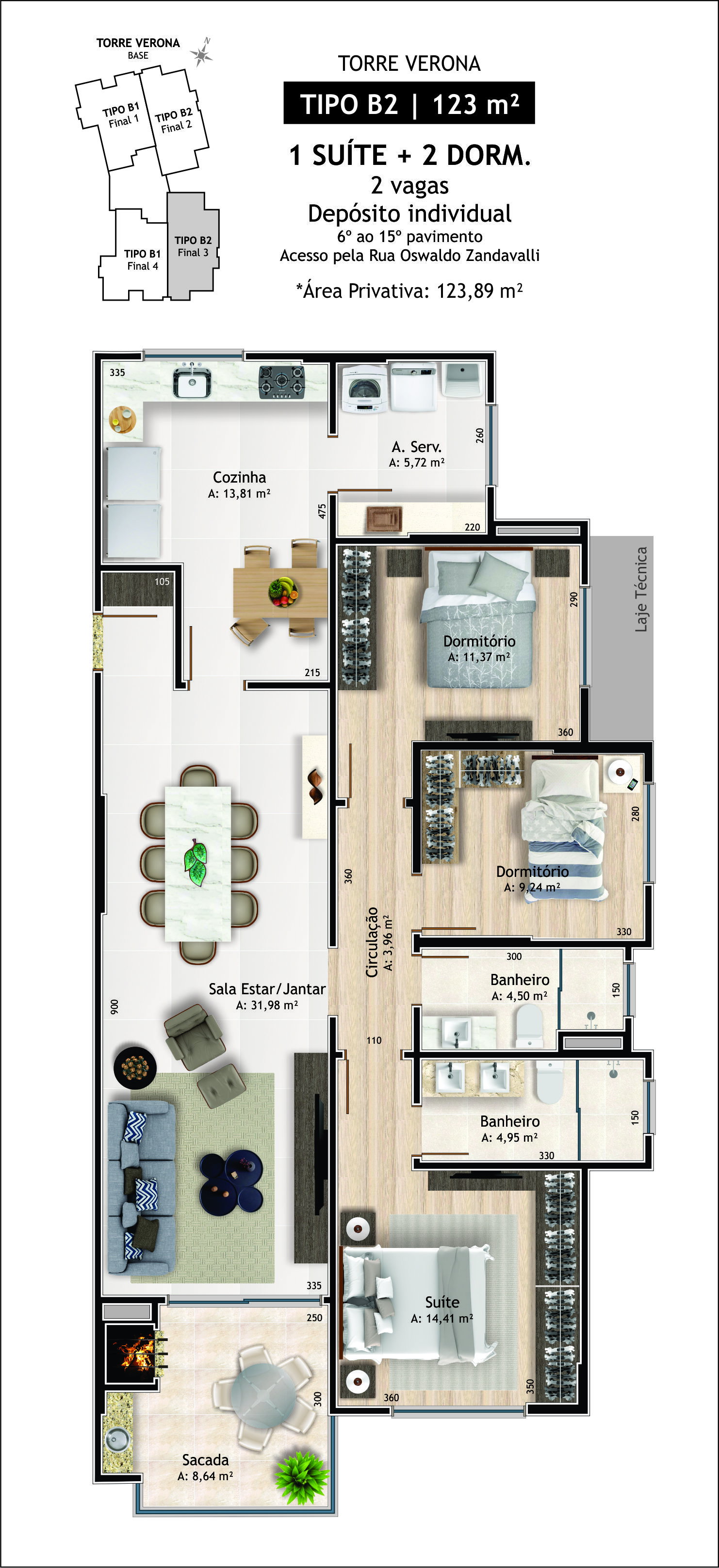 Planta 3 de Gran Villaggio Residencial